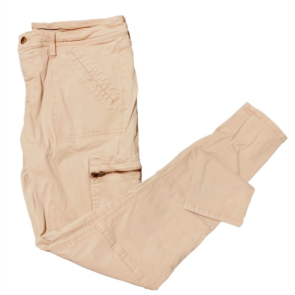 Baby pink cargo pants.